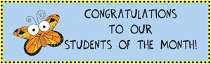 April Students of the Month